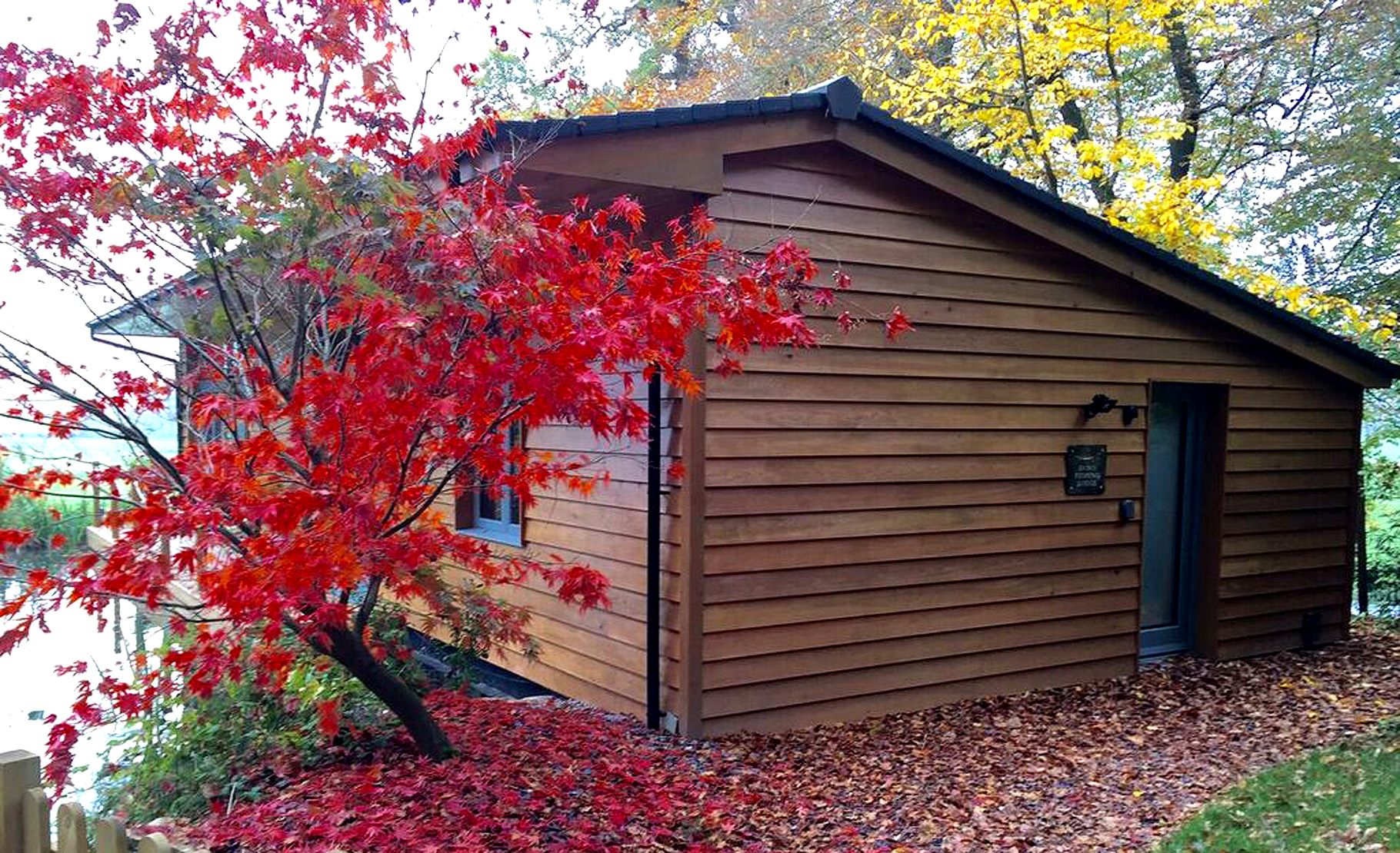 Lodge with the Beautiful Colours of Autumn.jpg